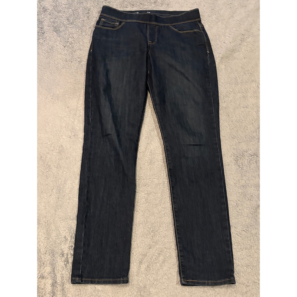 Levis Womens Pull On Skinny Jeans Dark Wash Indigo Blue Size 28 30x30